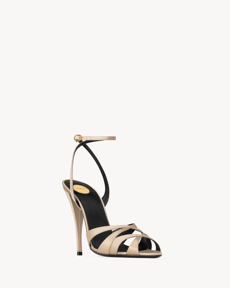 CHANDELLE sandals in satin crepe