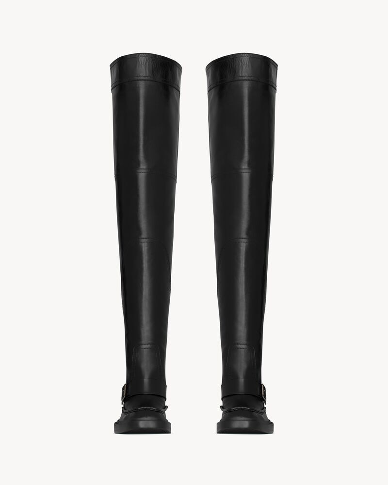 JOE over-the-knee boots in smooth leather