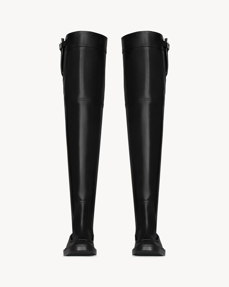 JOE over-the-knee boots in smooth leather