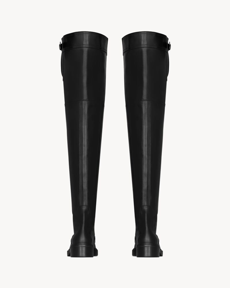JOE over-the-knee boots in smooth leather