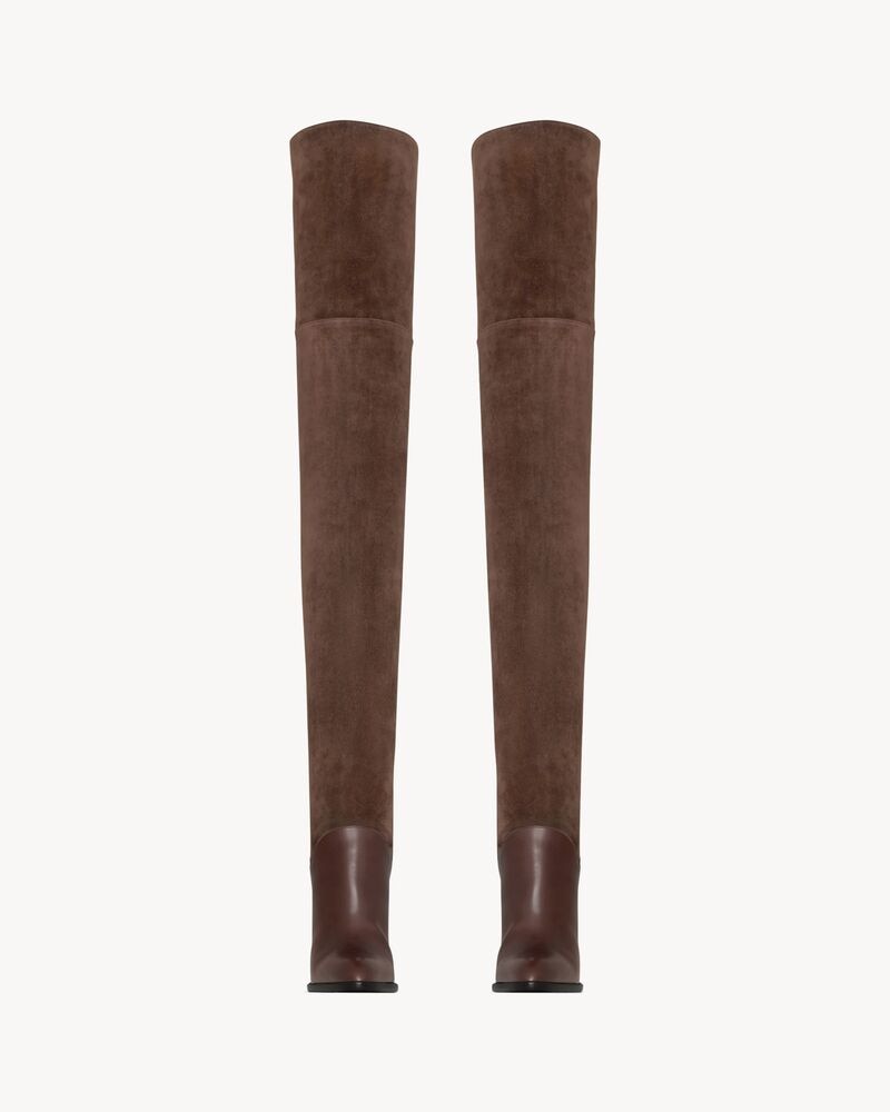 NADJA boots in smooth leather and suede