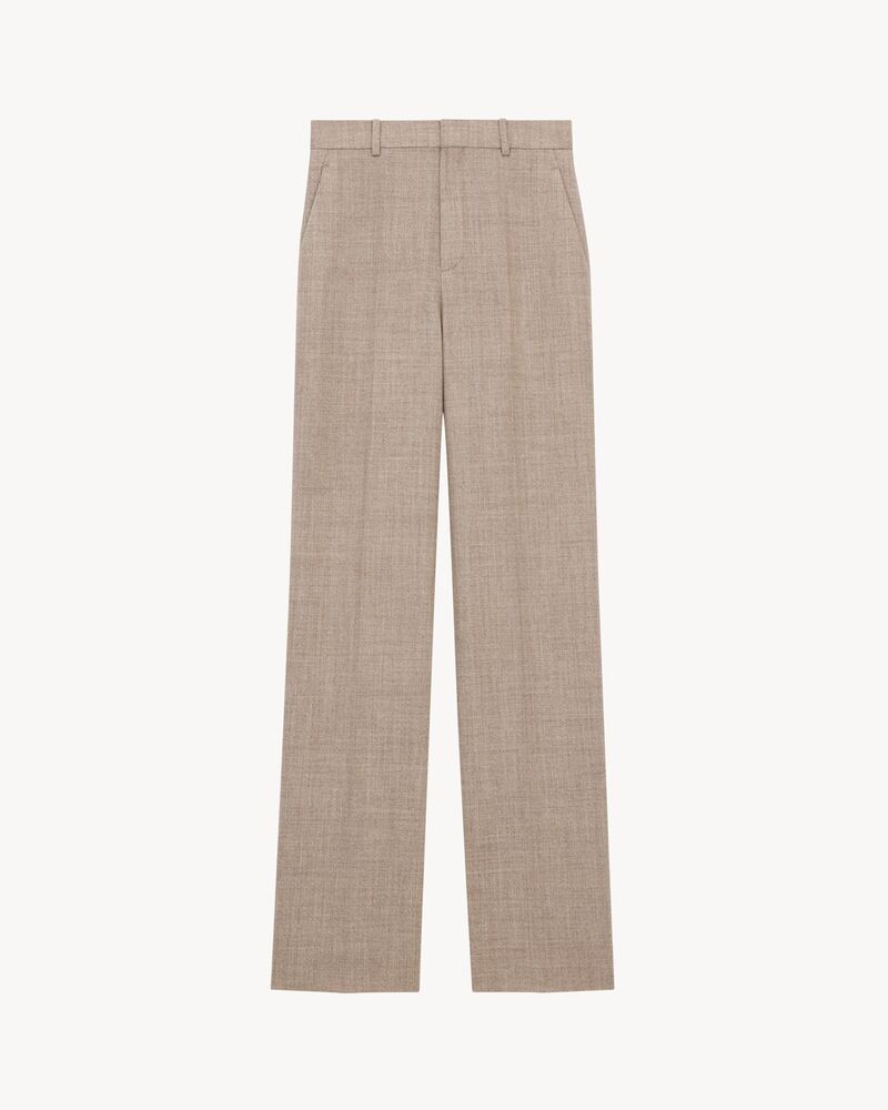 high-rise pants in wool