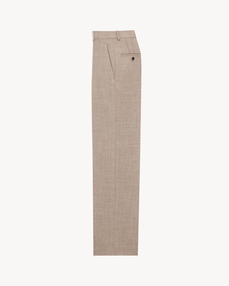 high-rise pants in wool