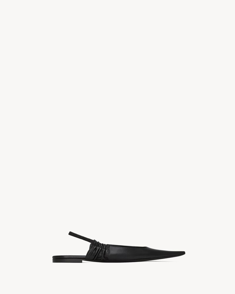 ANNE-MARIE slingback flats in smooth leather