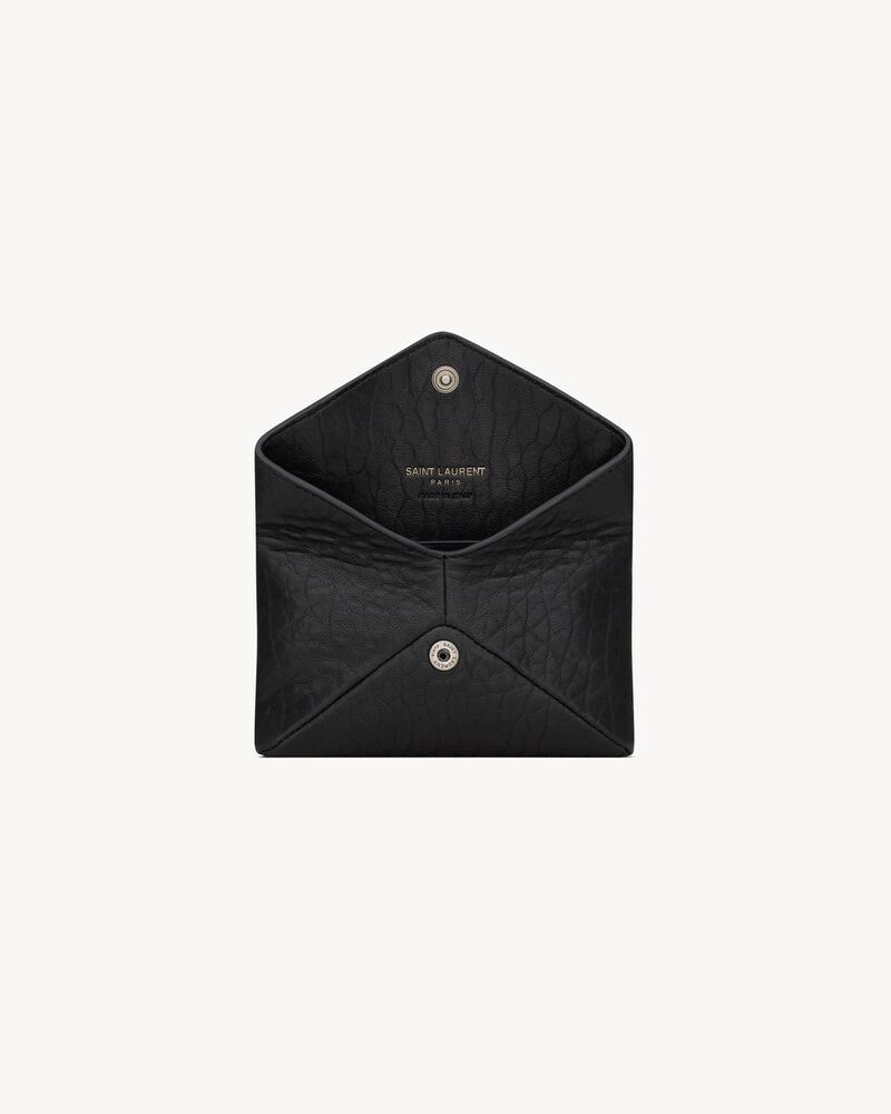 CASSANDRE envelope card case in grained leather