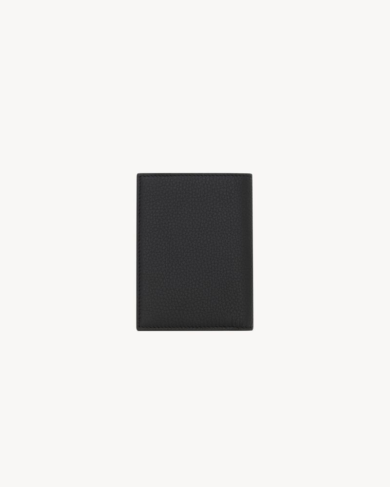 TINY CASSANDRE credit card wallet in grained leather
