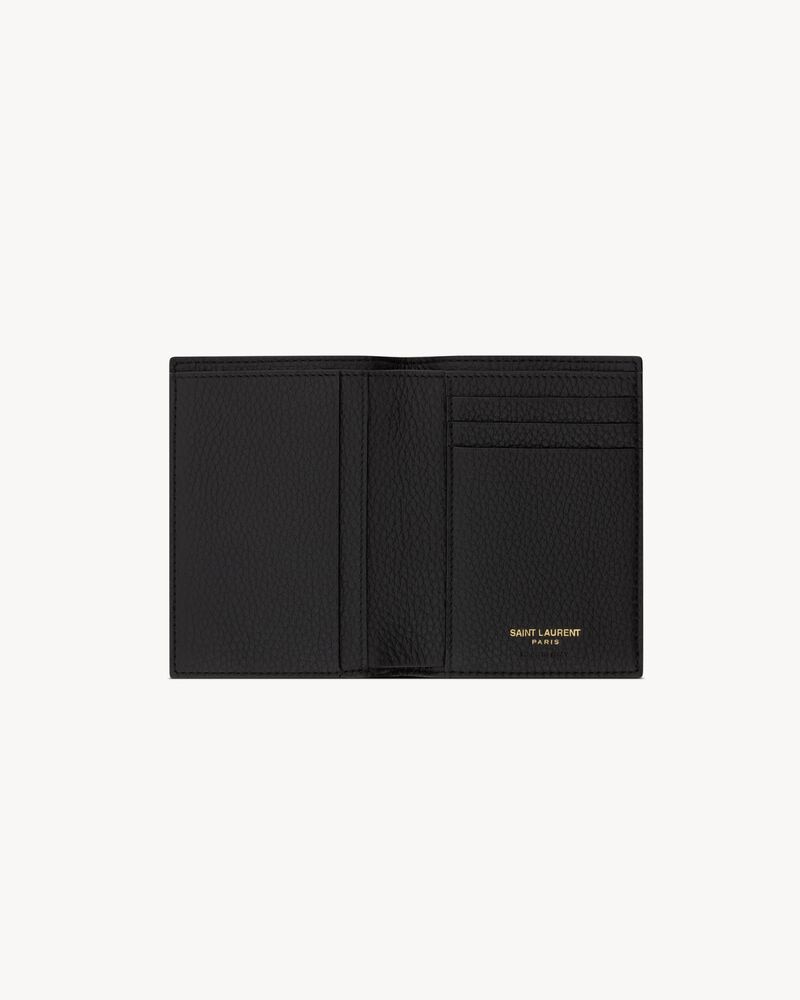 TINY CASSANDRE credit card wallet in grained leather