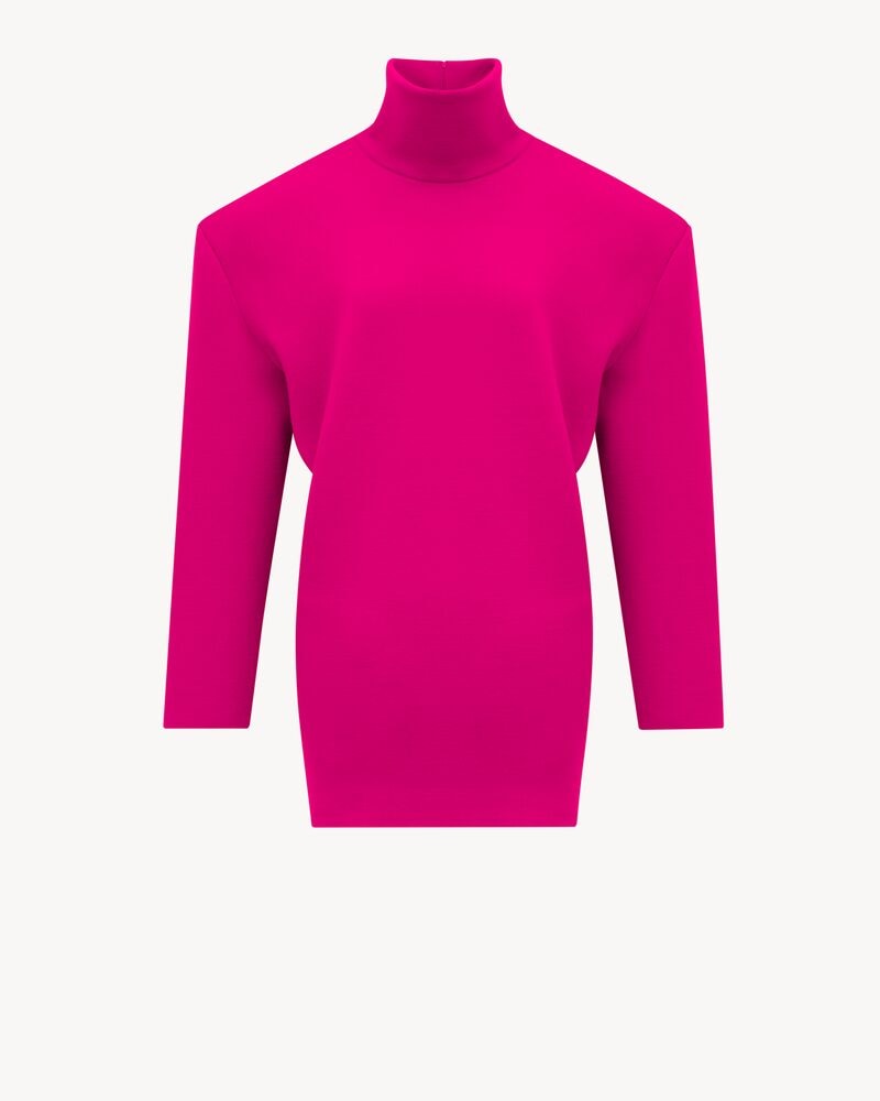 boxy dress in double-face knit