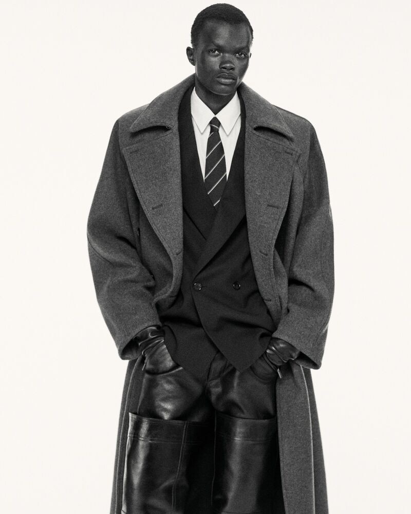 long coat in cashmere