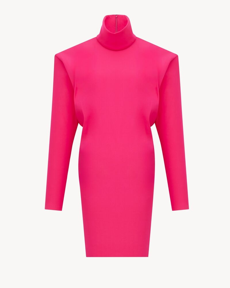 boxy dress in stretch silk