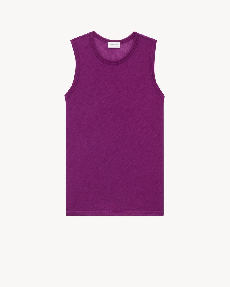 tank top in cashmere and silk jersey
