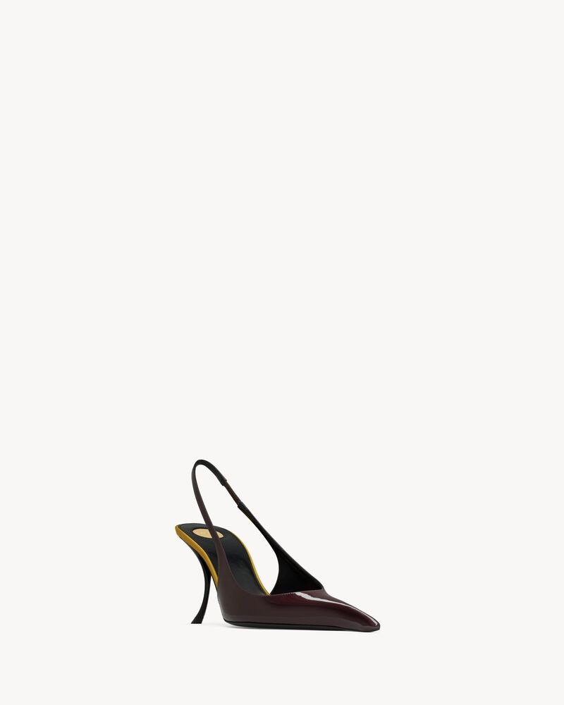 APOLLINE slingback pumps in patent leather