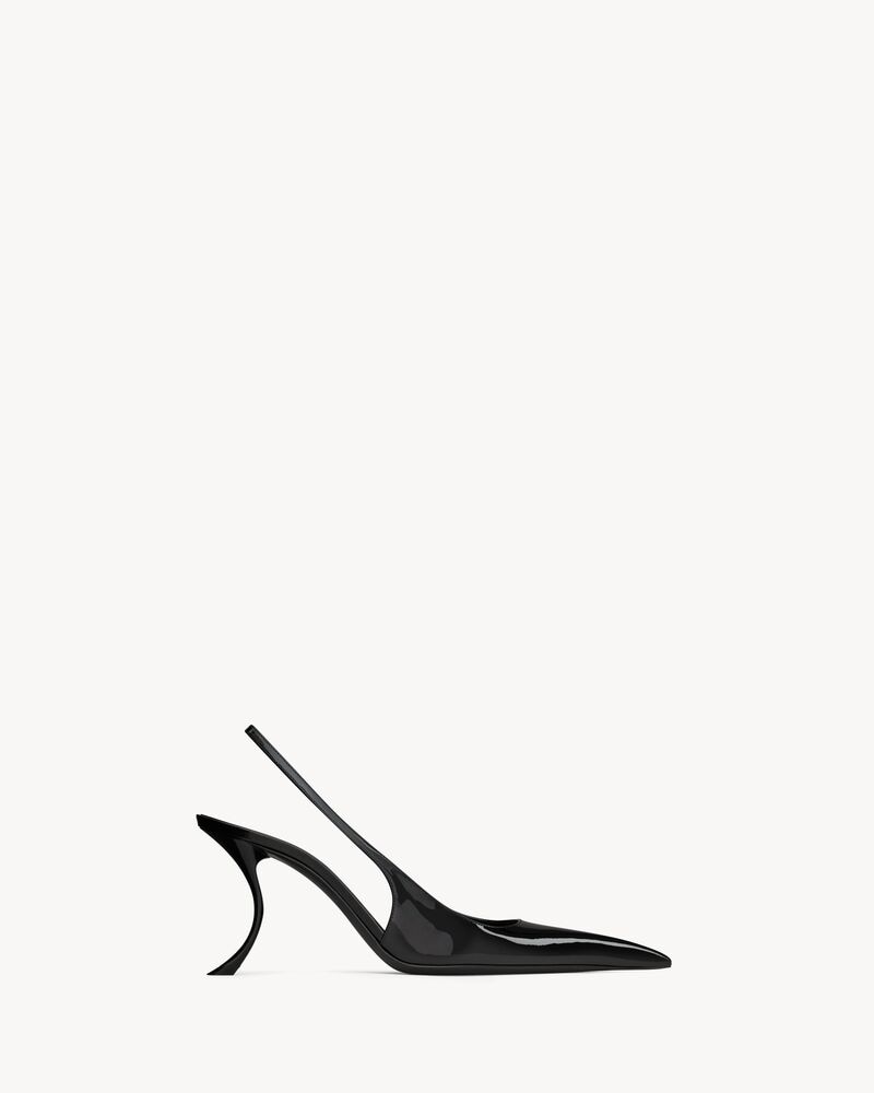 APOLLINE slingback pumps in patent leather